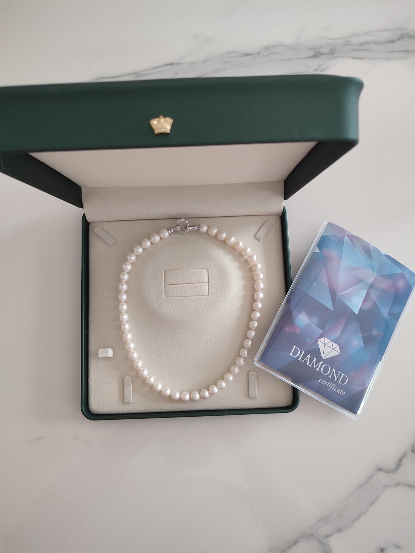 Hermias 14K Altın İnci Kolye 10 mm