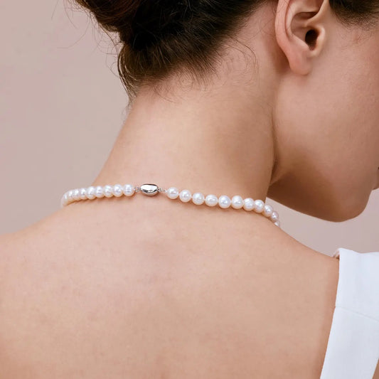 inci kolye beyaz gümüş