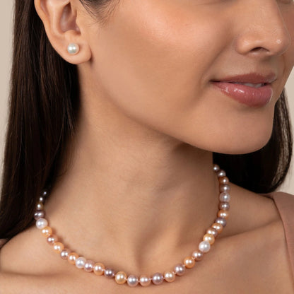 Multicolor Gerçek İnci Kolye