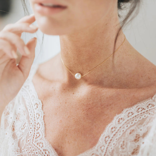 tektaş inci kolye altın zincirli minimalist inci kolye